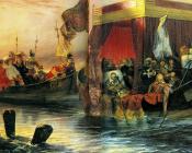 保罗德拉罗什 - The State Barge of Cardinal Richelieu on the Rhone